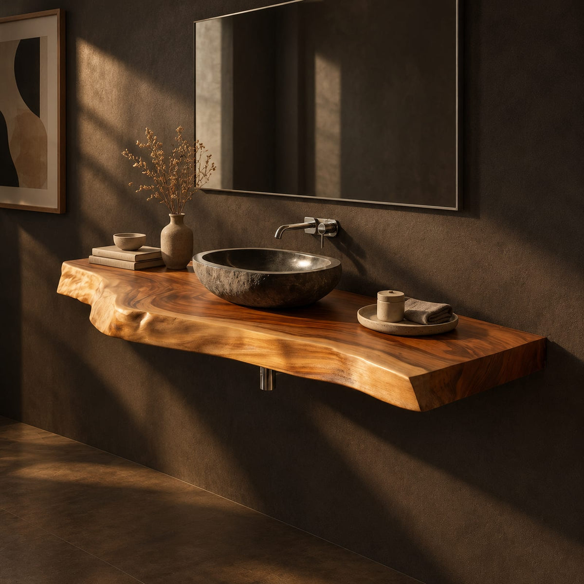 Natural wood grain detail