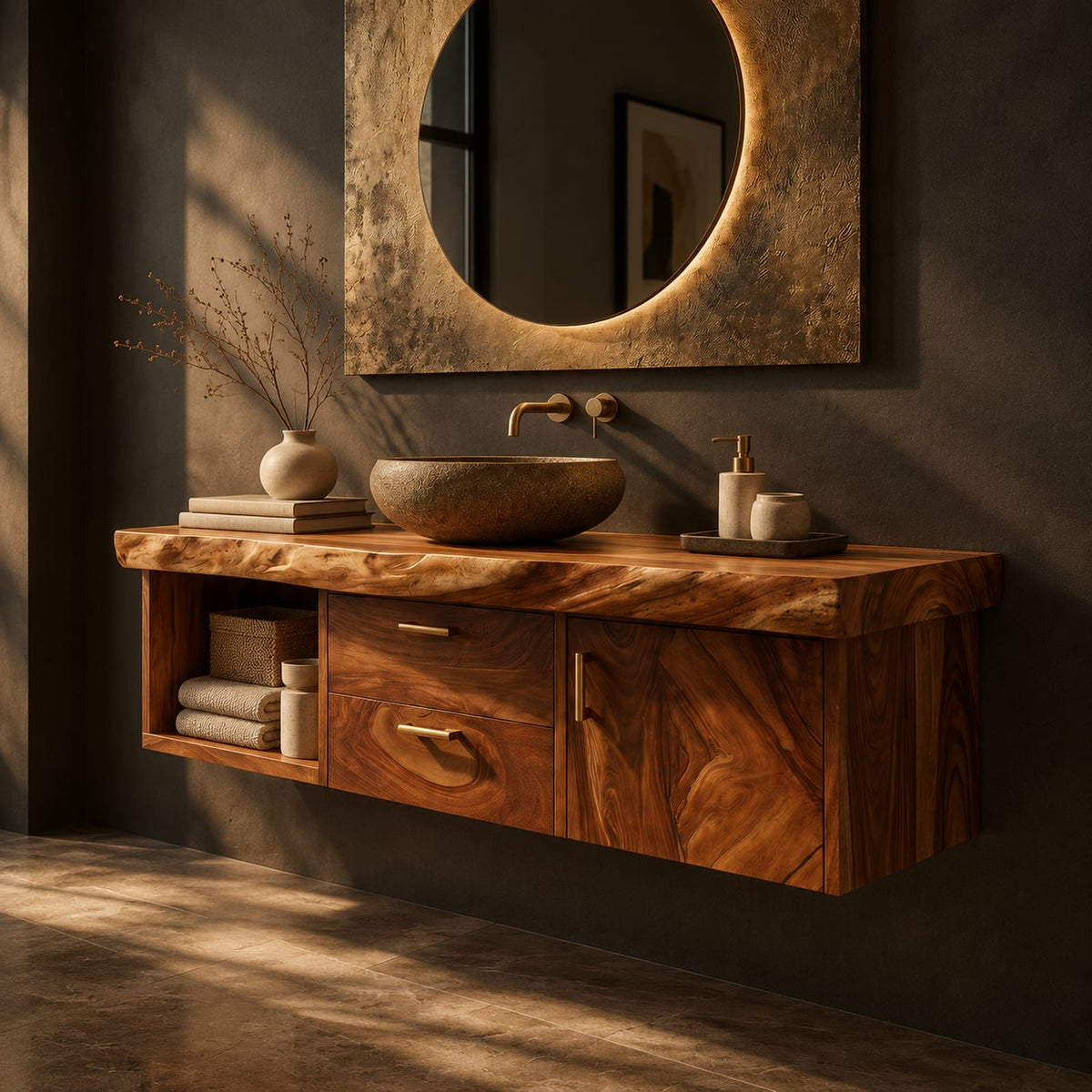 Natural wood grain detail