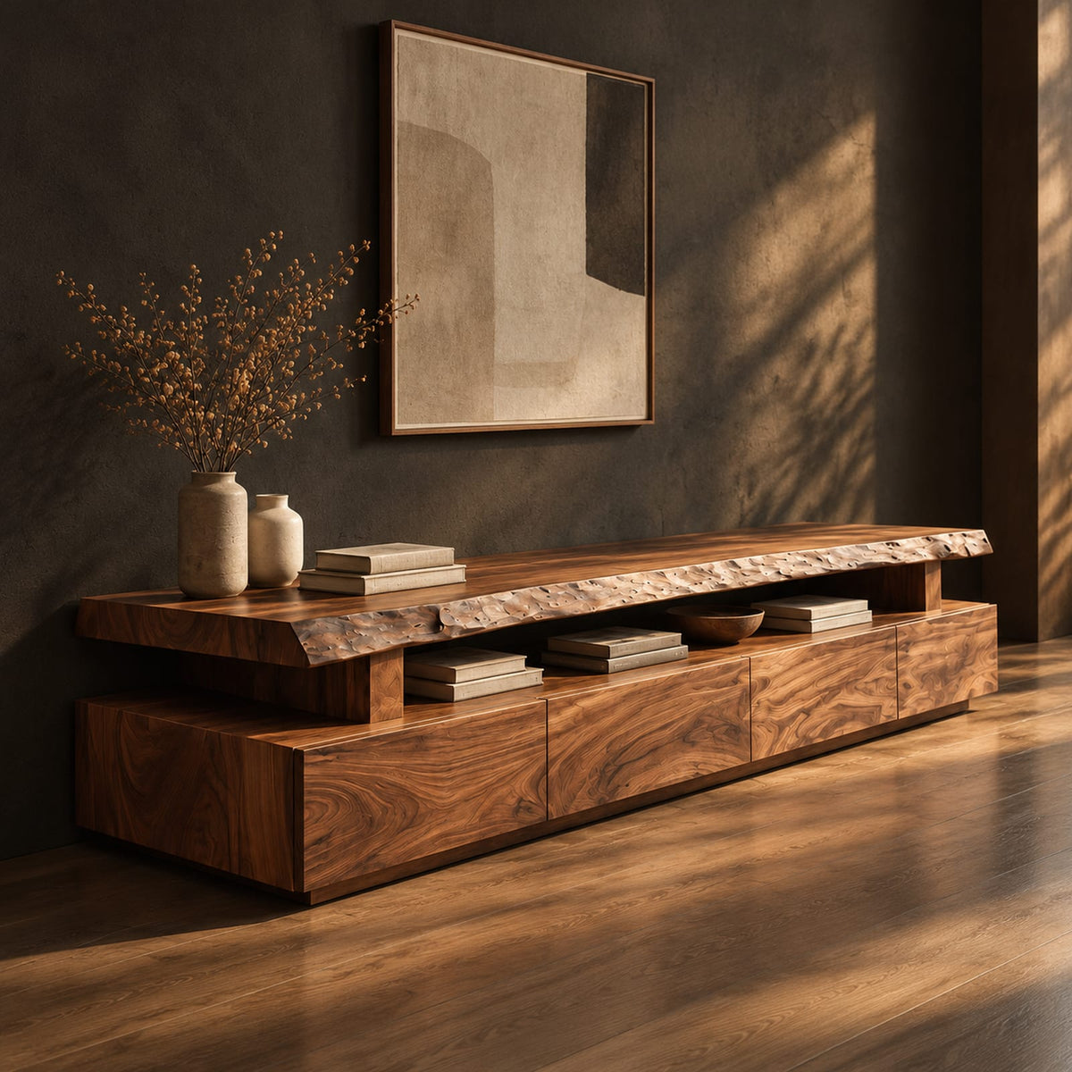 Natural wood grain detail