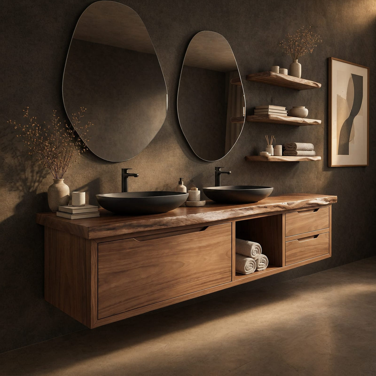 Natural wood grain detail