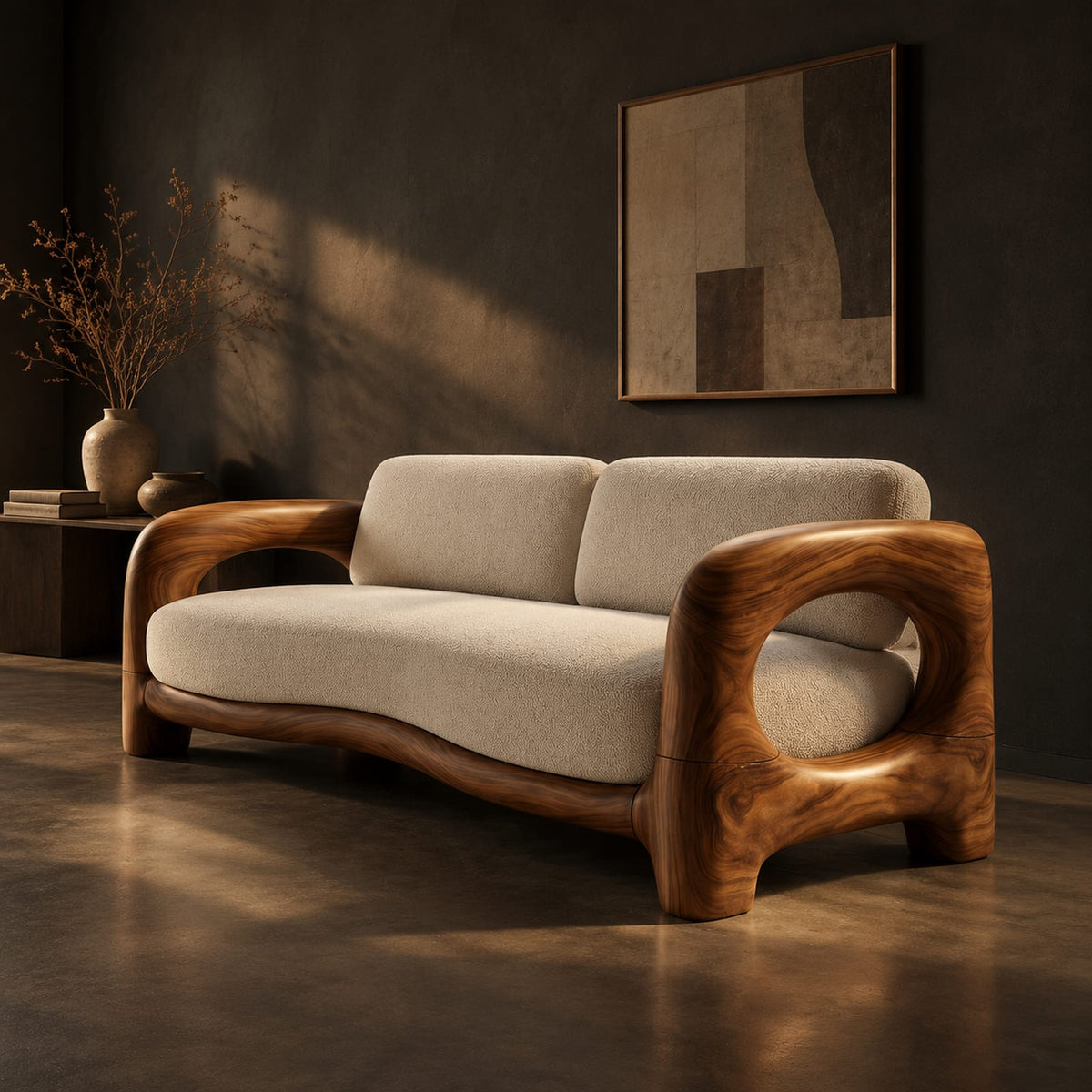 Natural wood grain detail