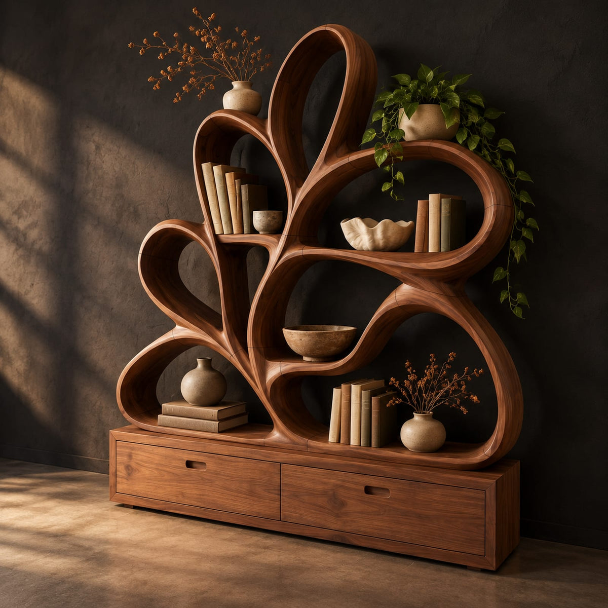 Natural wood grain detail