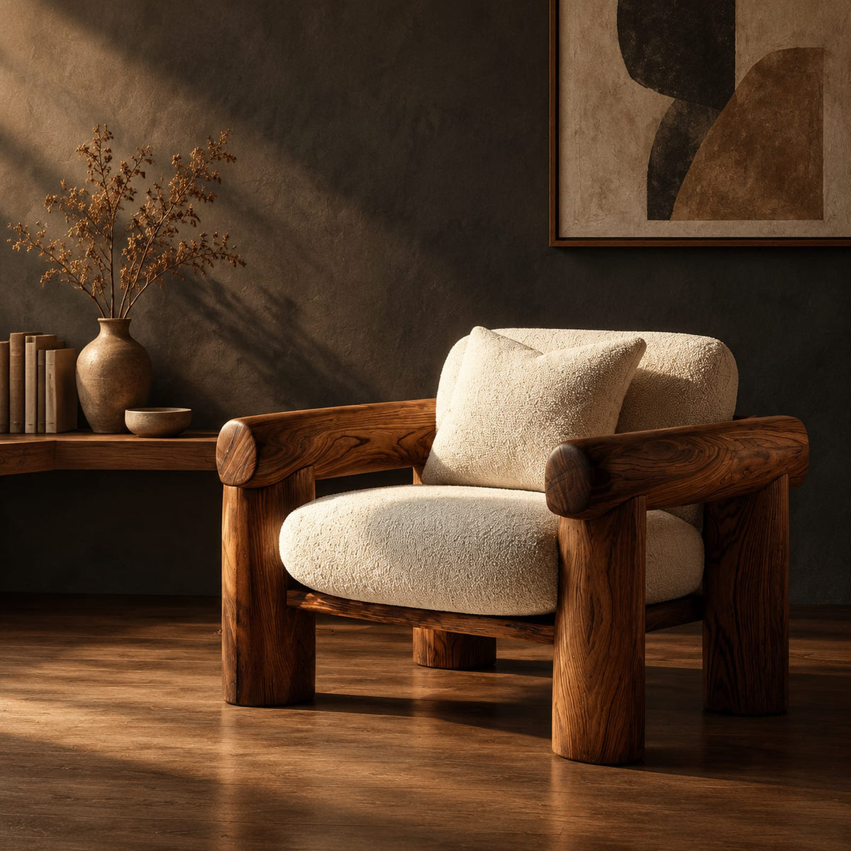 Natural wood grain detail