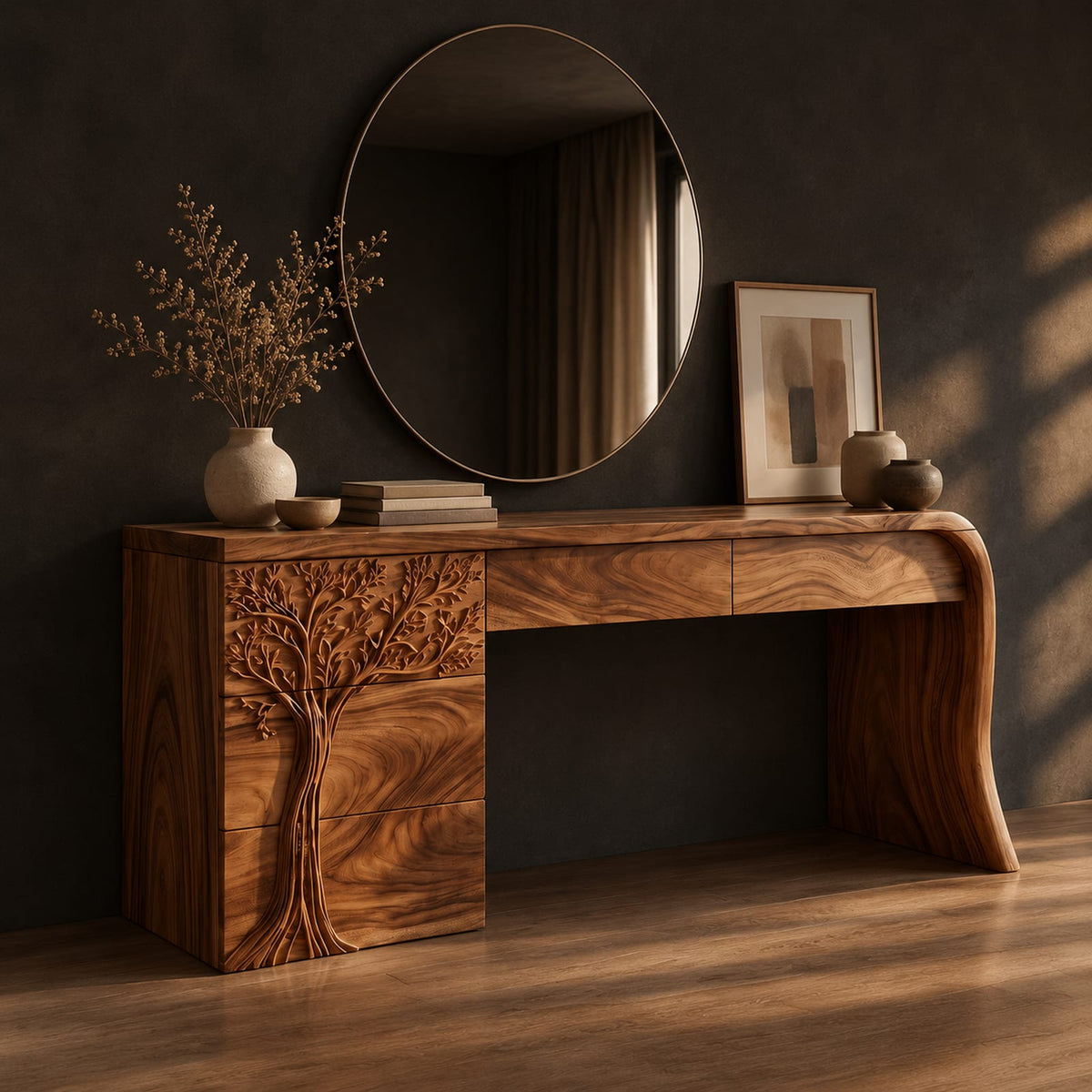 Natural wood grain detail