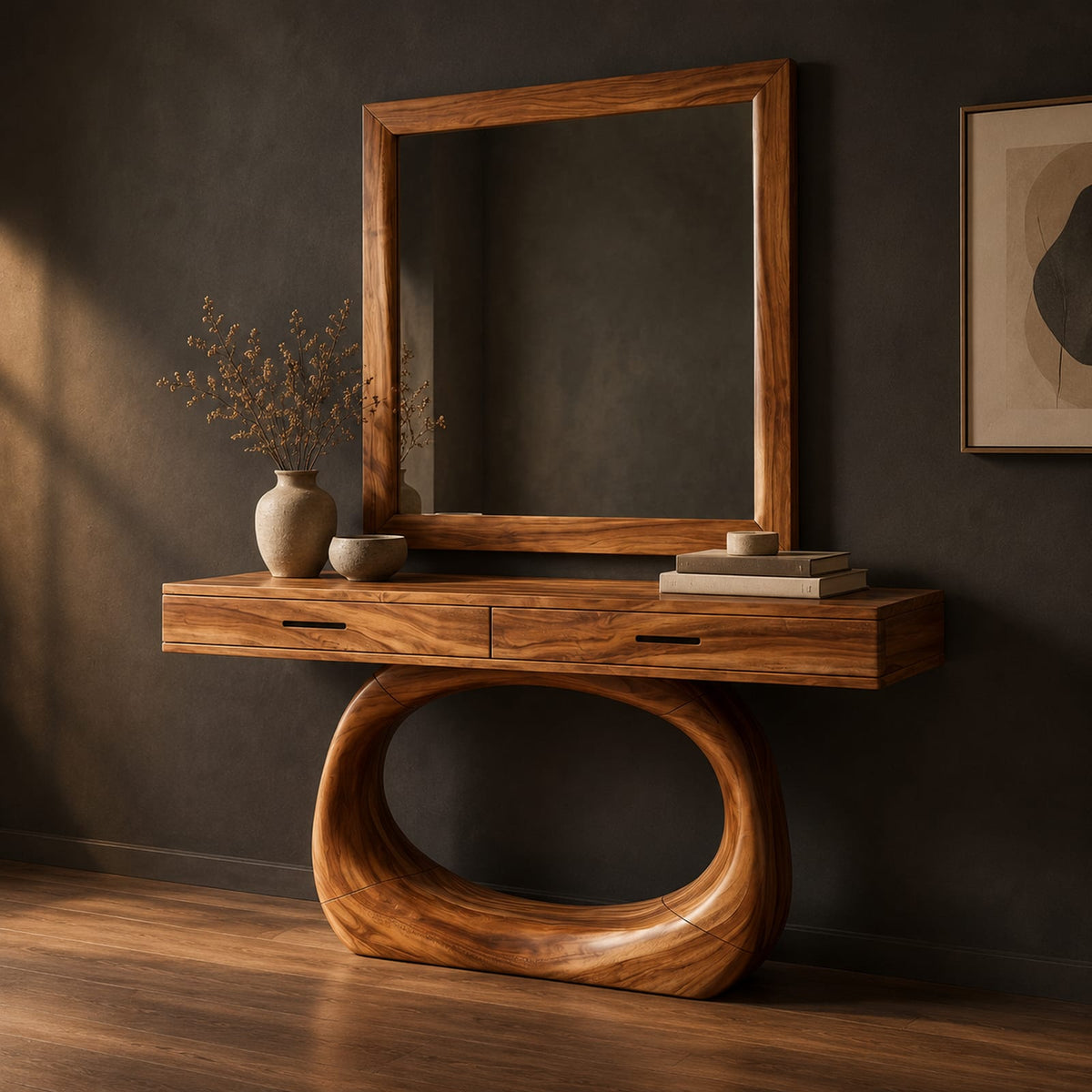 Natural wood grain detail
