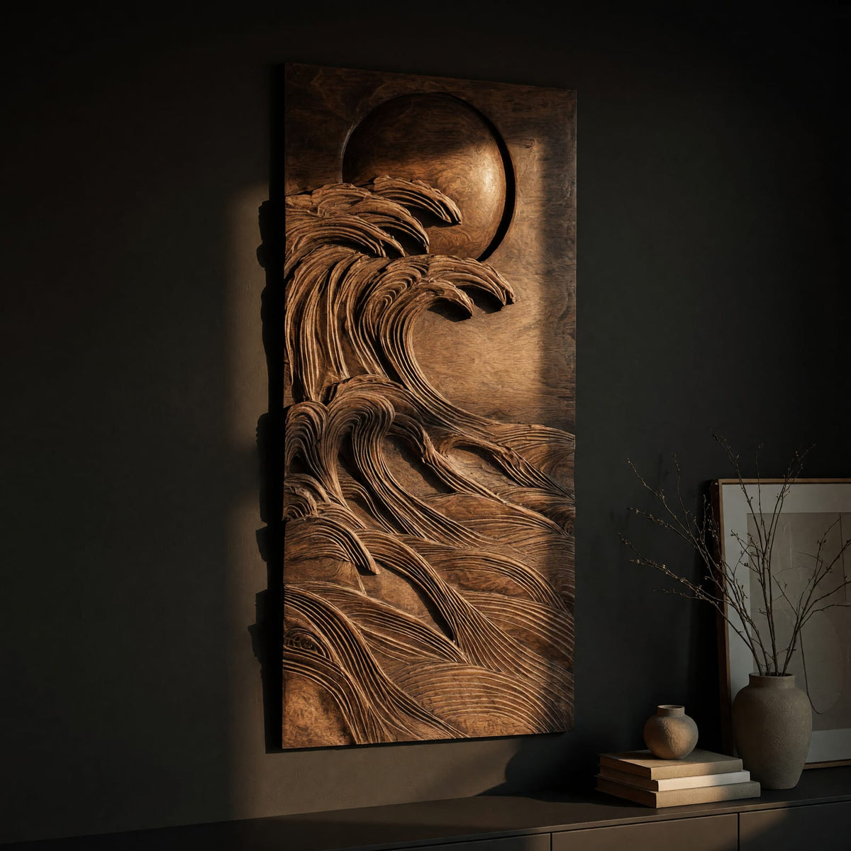 Natural wood grain detail