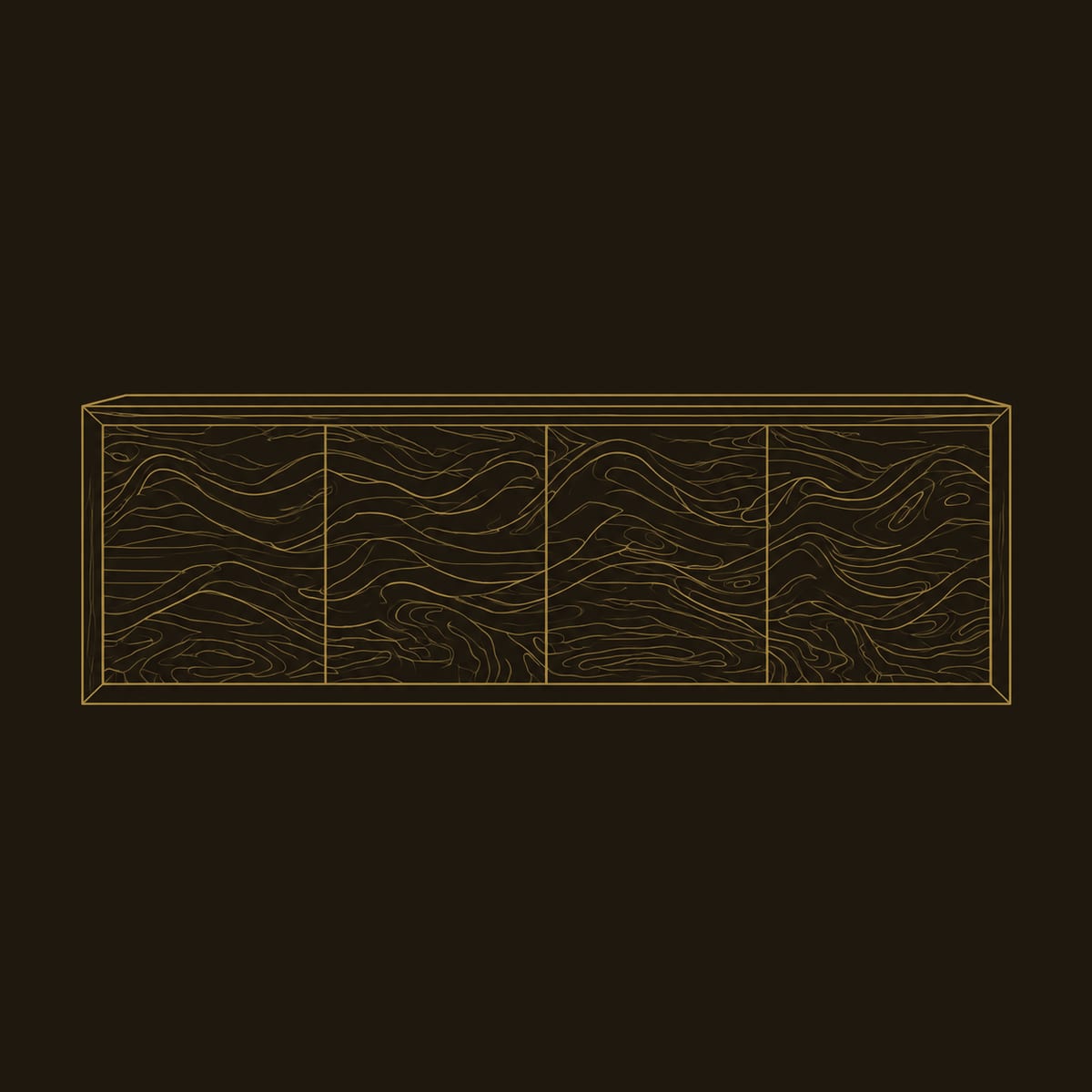 Mountain Ridge Bathroom Vanity in a Framed Floating Case dimension diagram