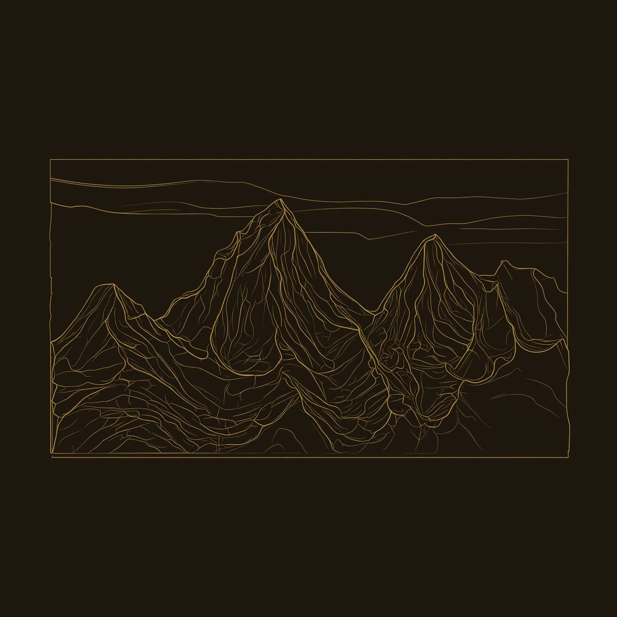 Mountain Wall Panel with a Natural Top Edge, in Solid Wood dimension diagram
