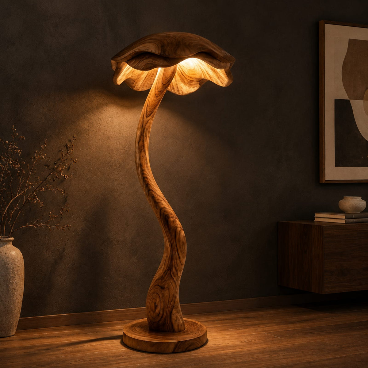Natural wood grain detail