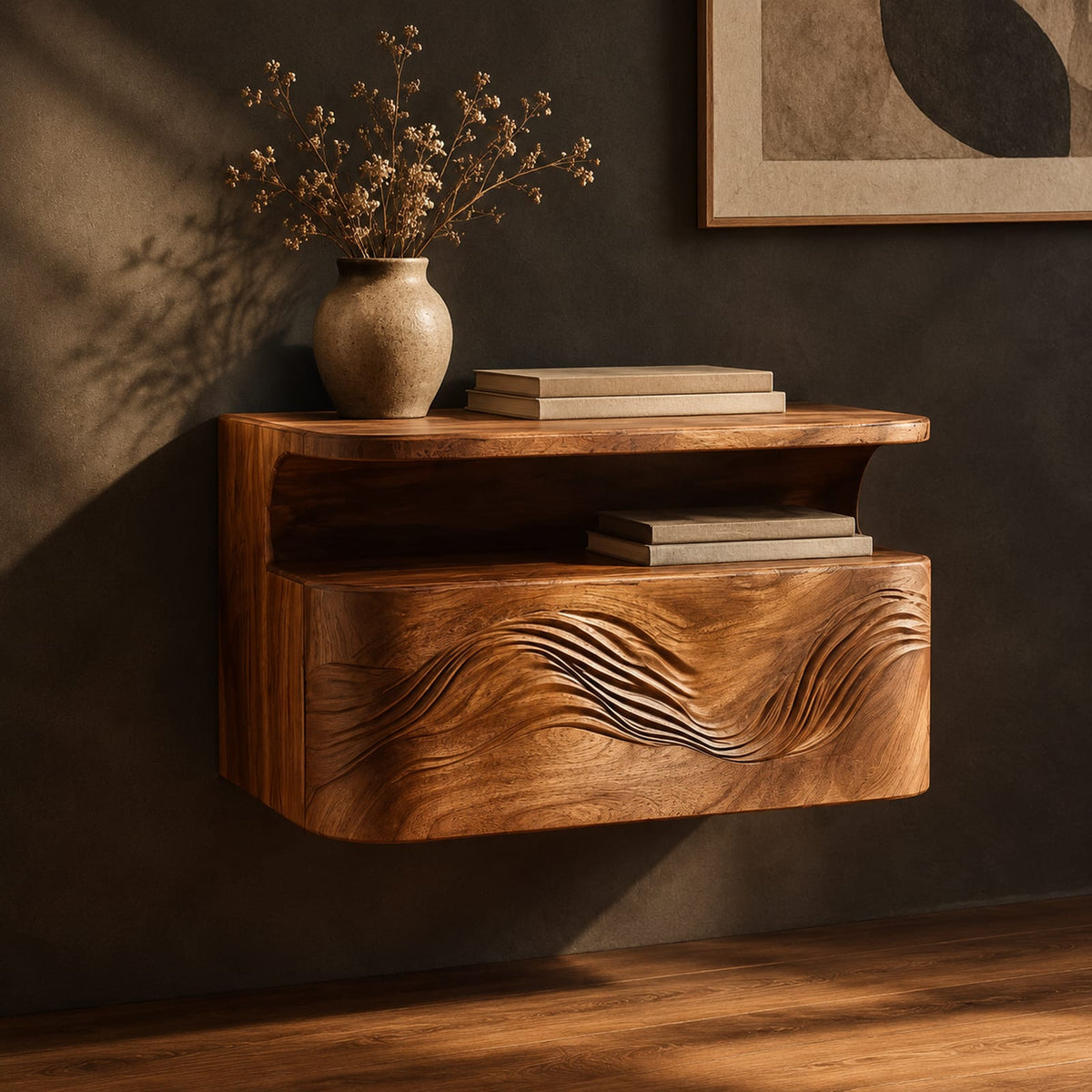 Natural wood grain detail