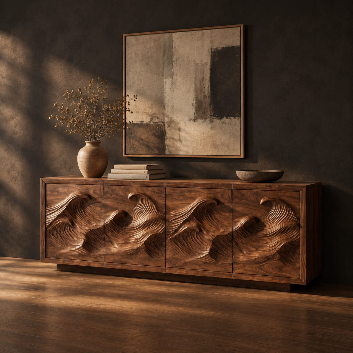 Natural wood grain detail