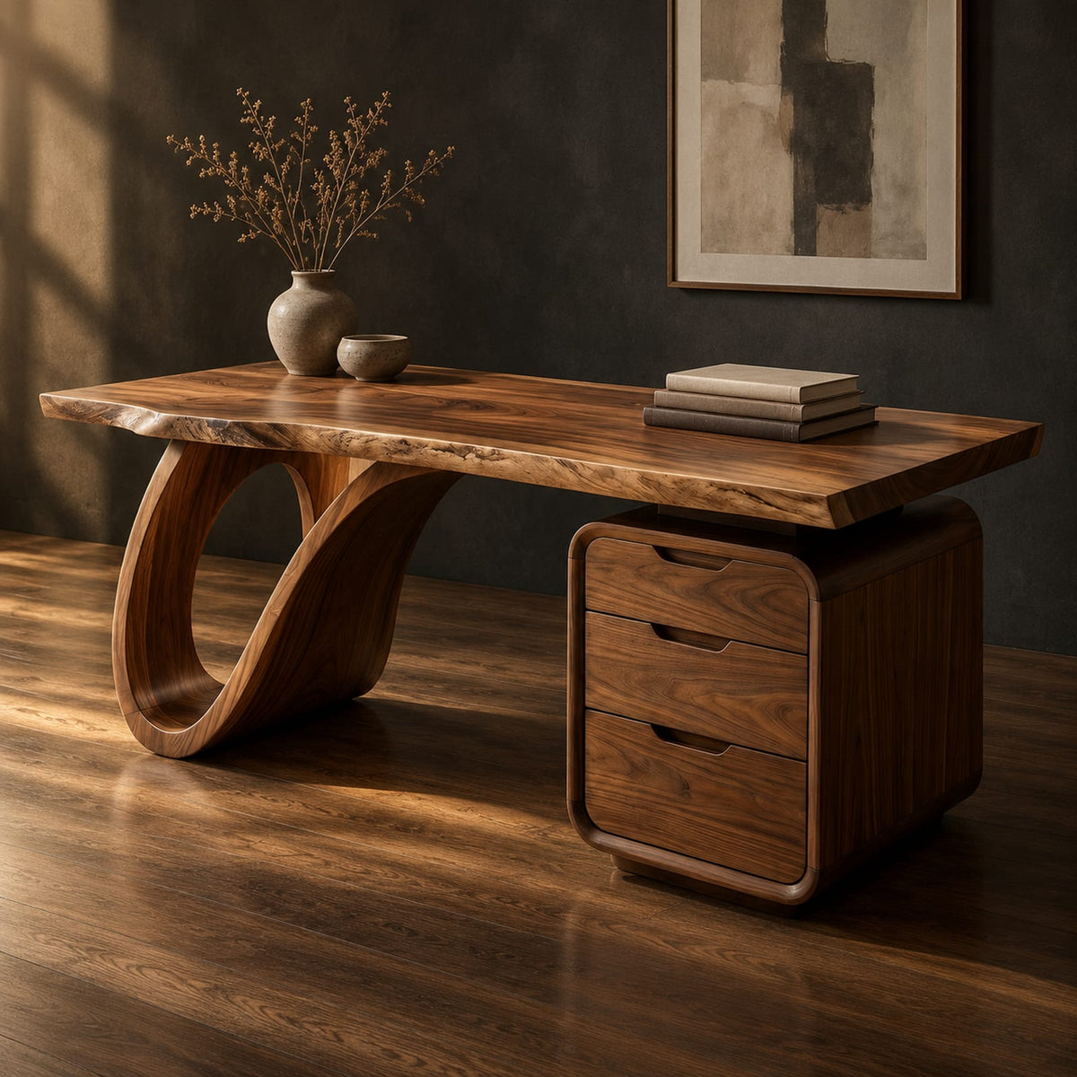 Natural wood grain detail
