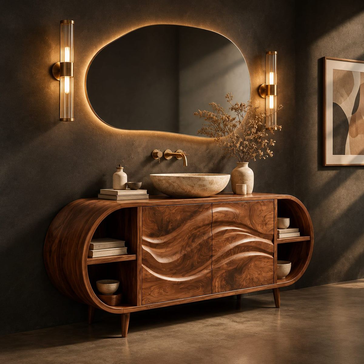 Natural wood grain detail
