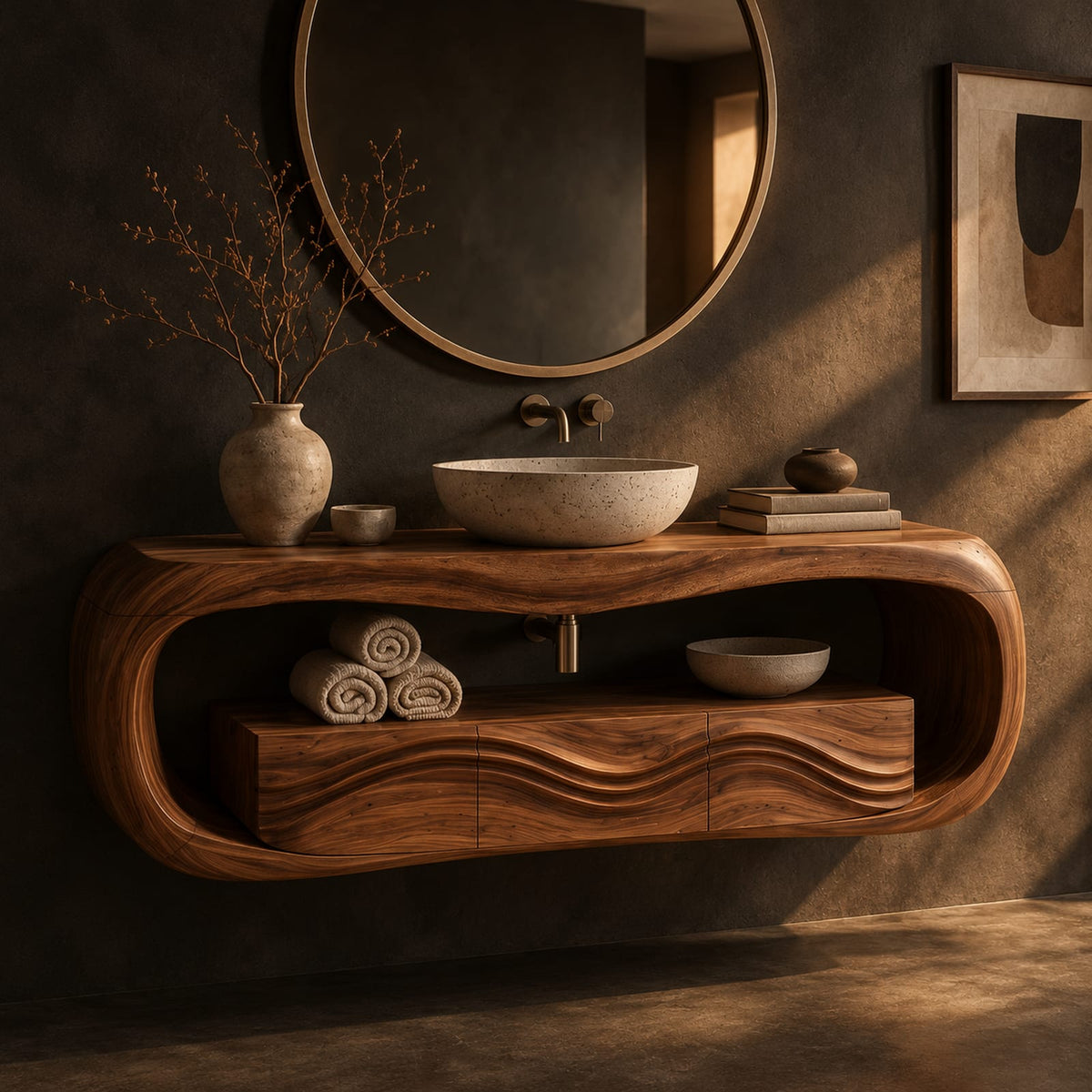 Natural wood grain detail