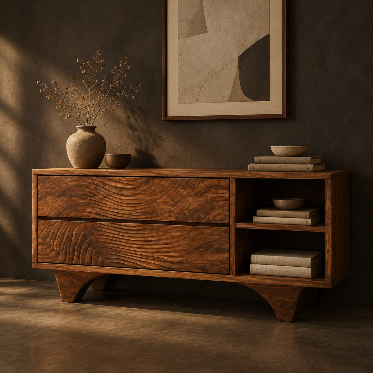 Natural wood grain detail