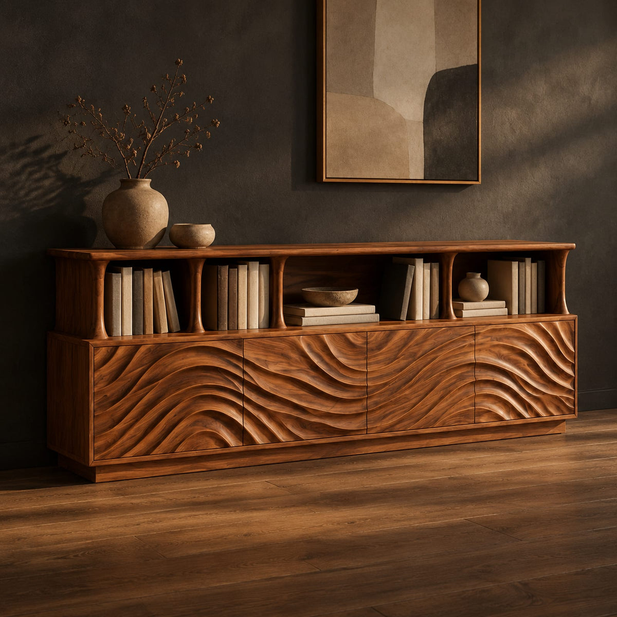 Natural wood grain detail