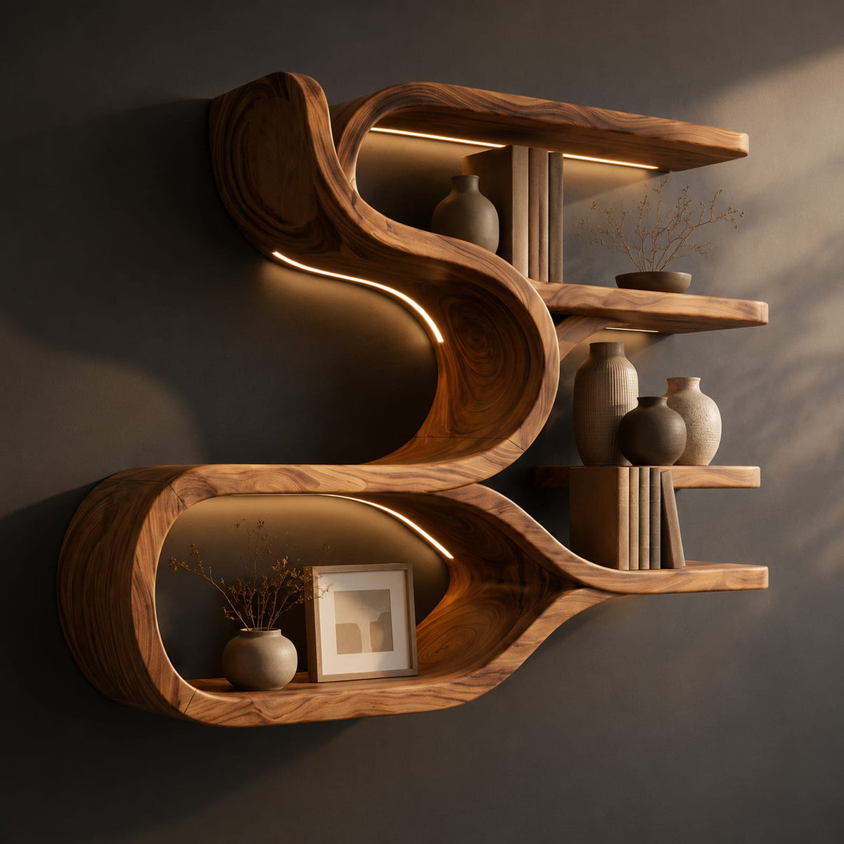 Natural wood grain detail
