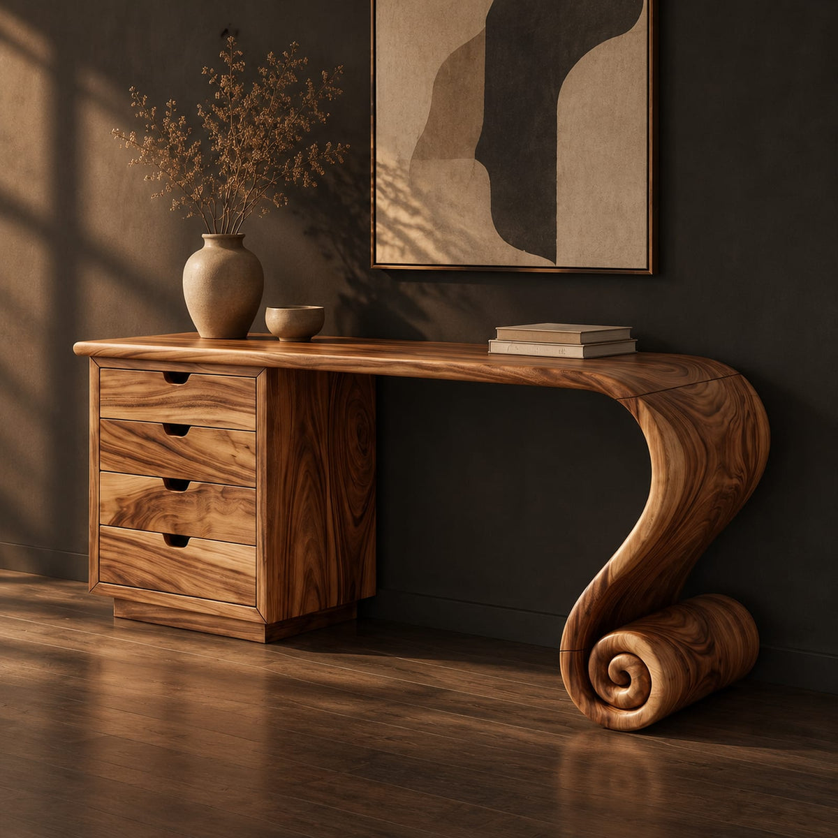 Natural wood grain detail
