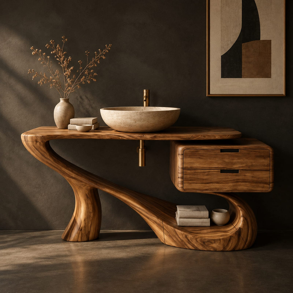 Natural wood grain detail