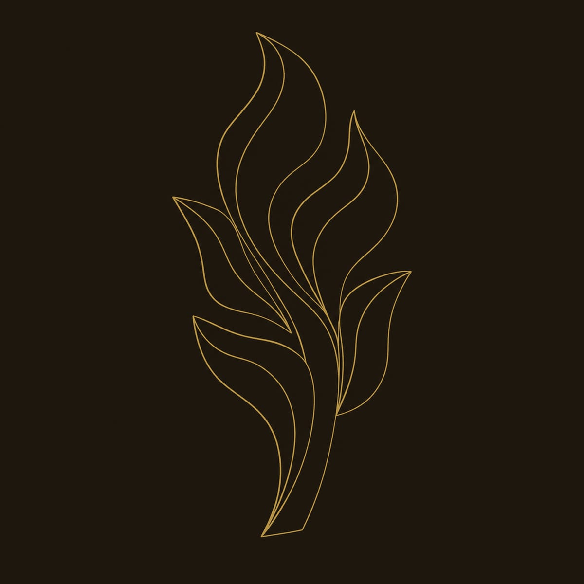 Sculpted Leaf Cluster Wall Art In Layered Wood dimension diagram