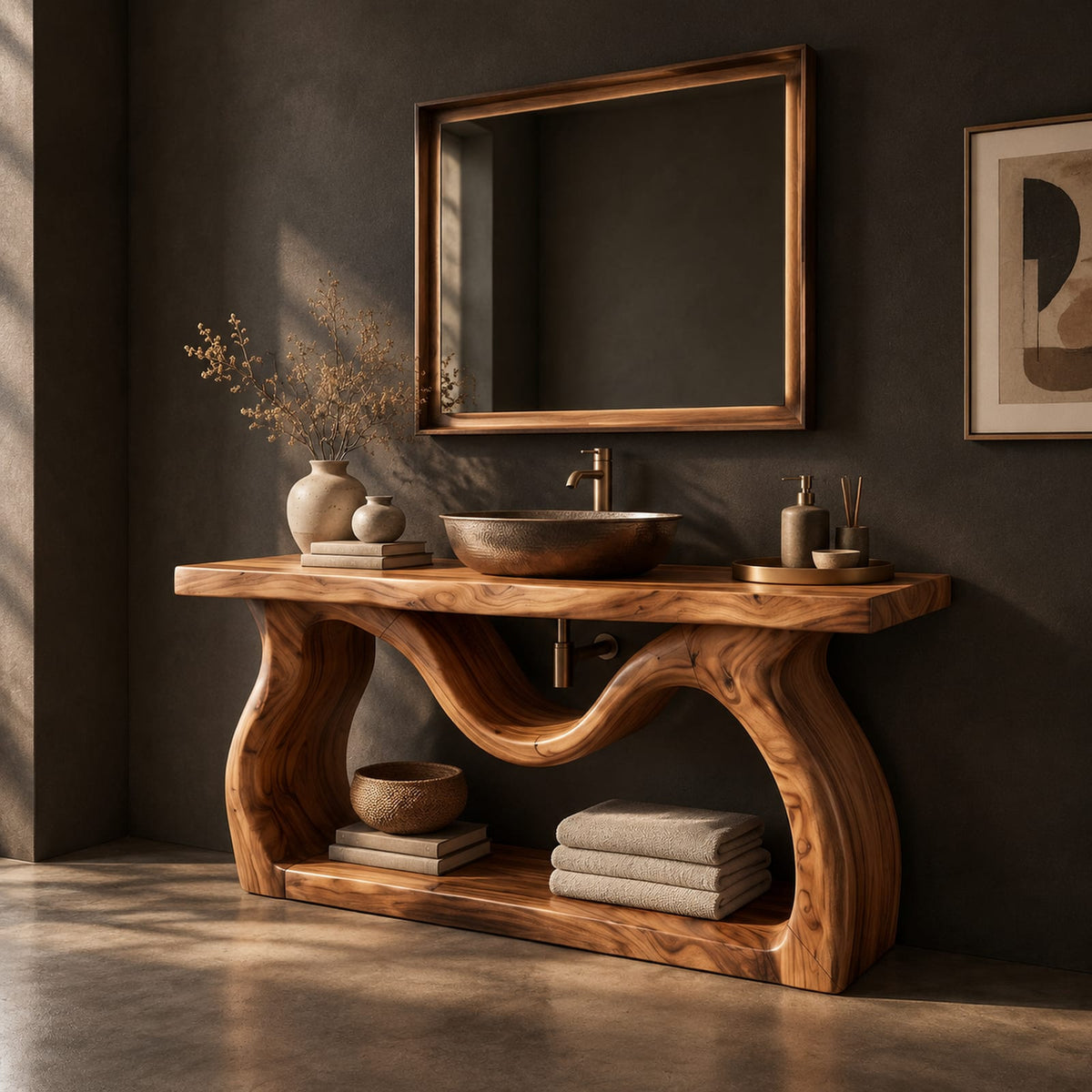 Natural wood grain detail