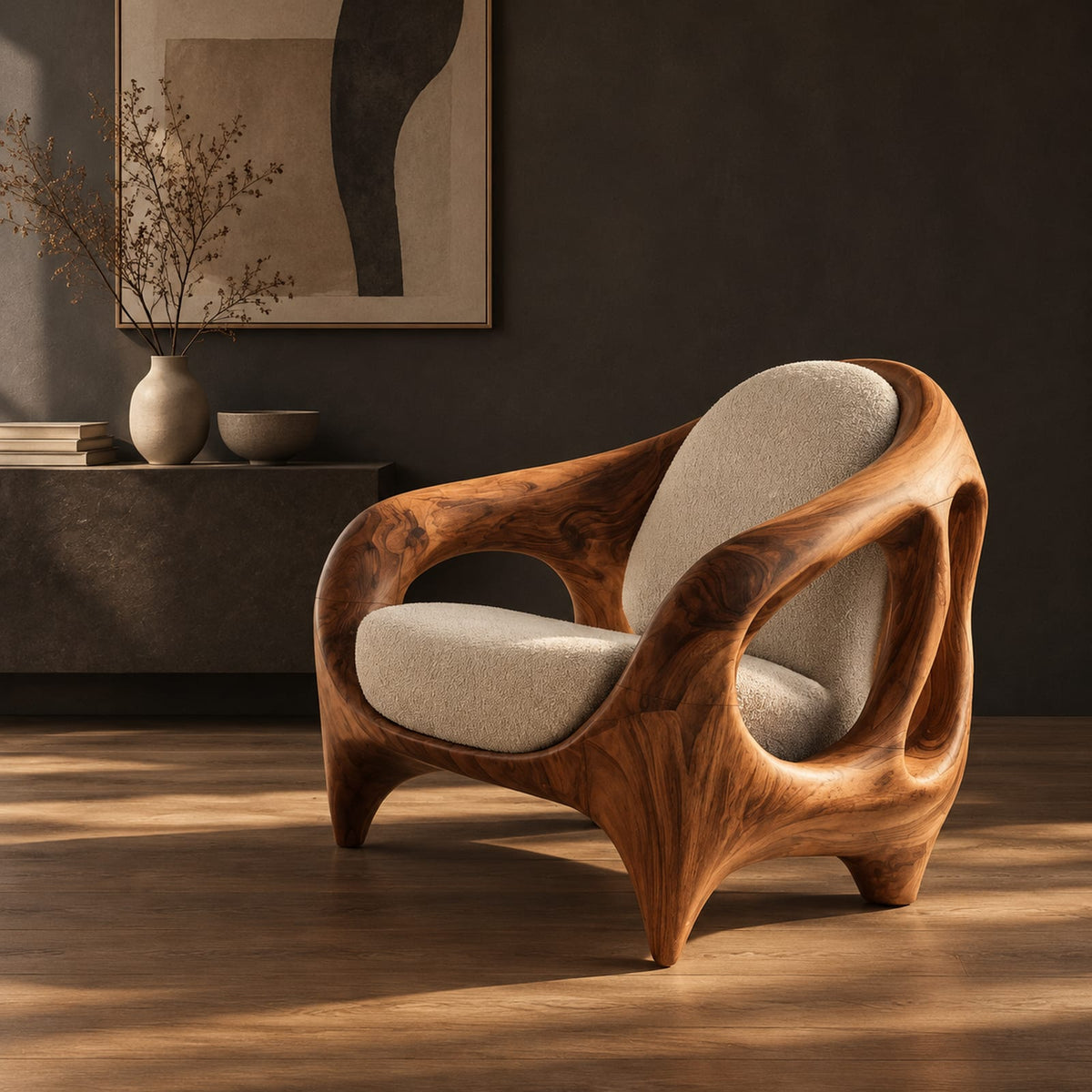 Natural wood grain detail