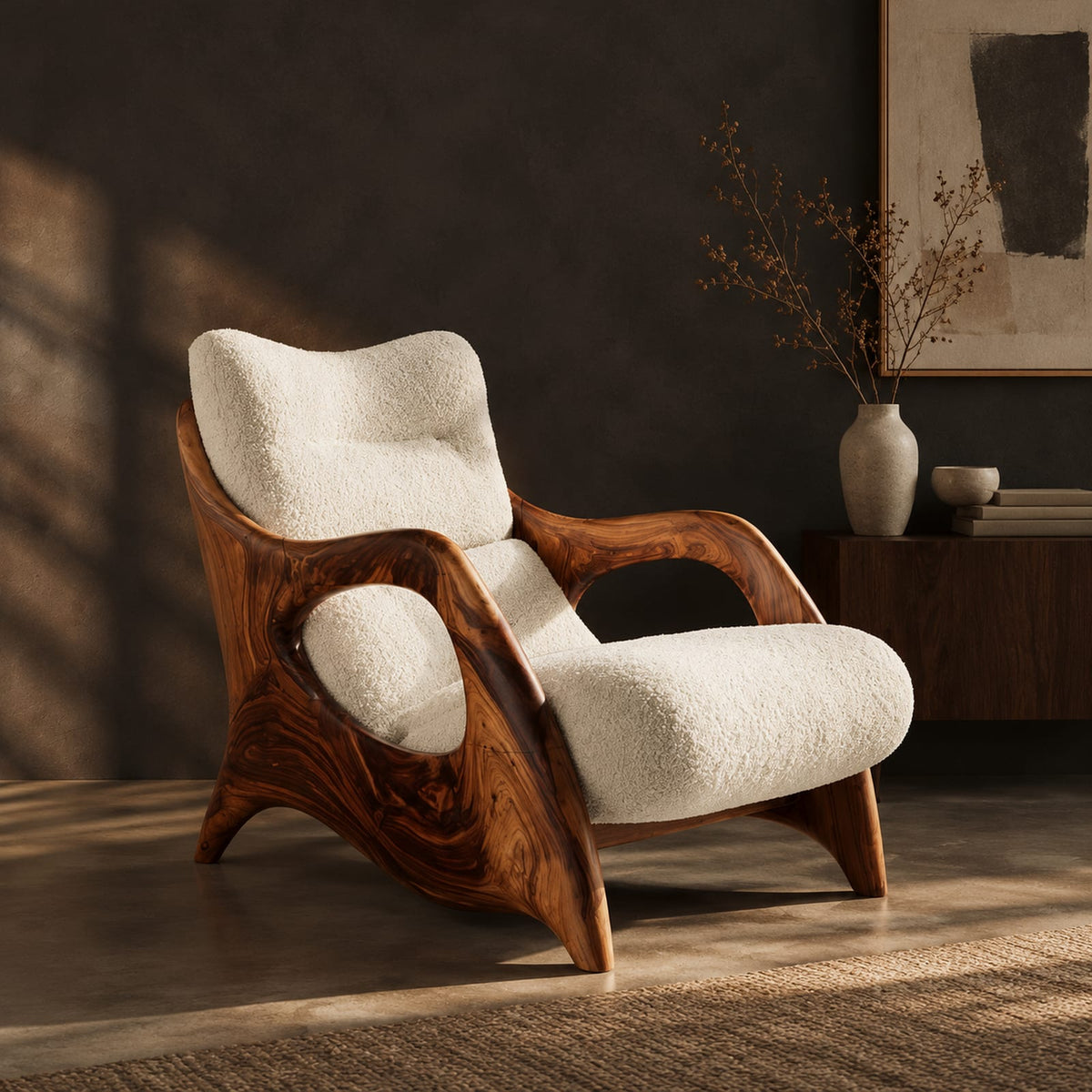Natural wood grain detail