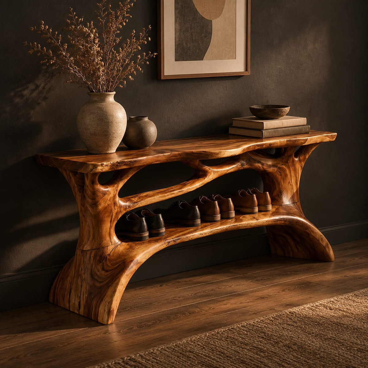 Natural wood grain detail
