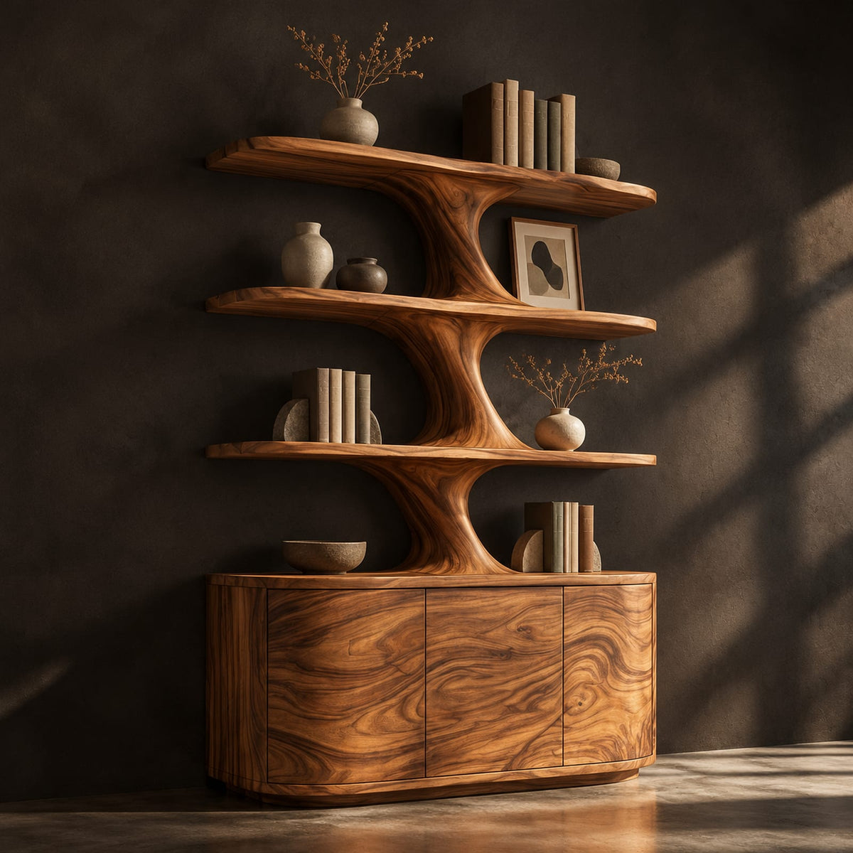 Natural wood grain detail