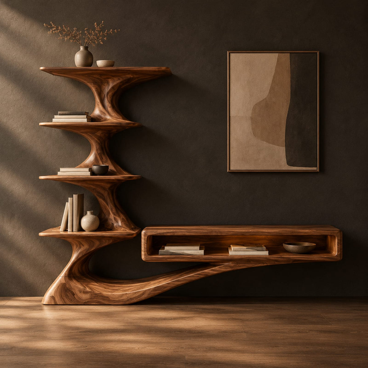 Natural wood grain detail
