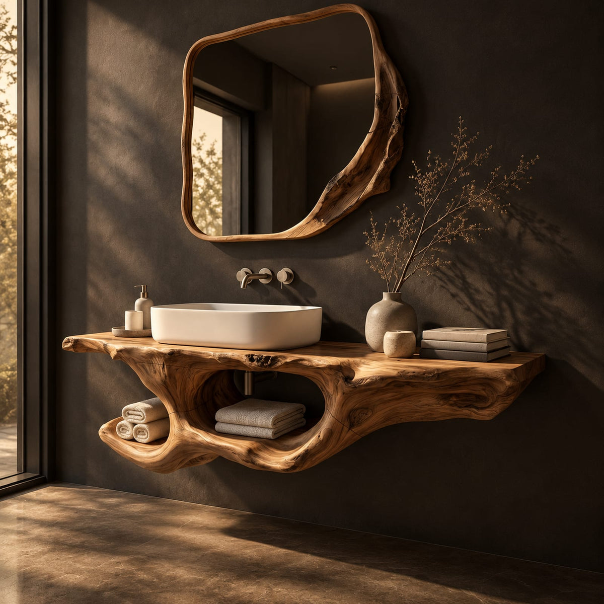 Natural wood grain detail