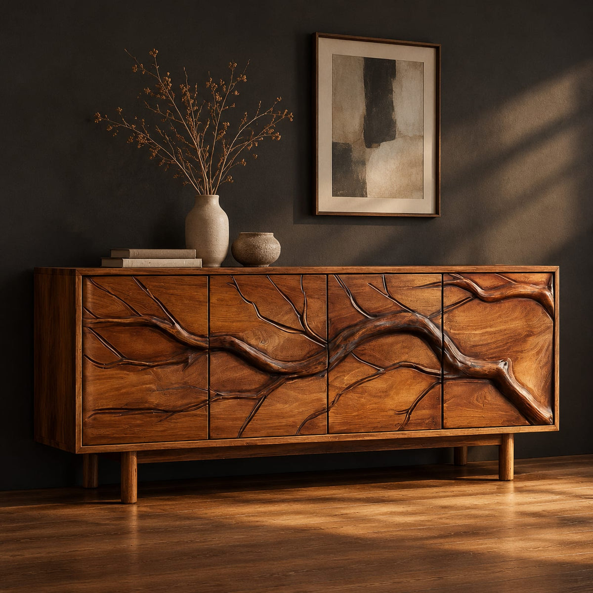Natural wood grain detail