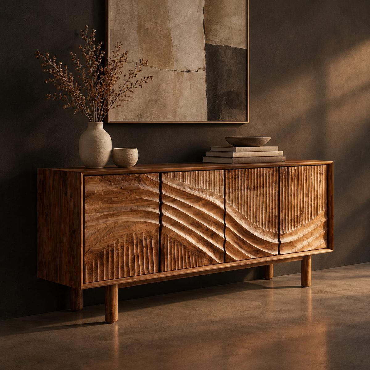 Natural wood grain detail