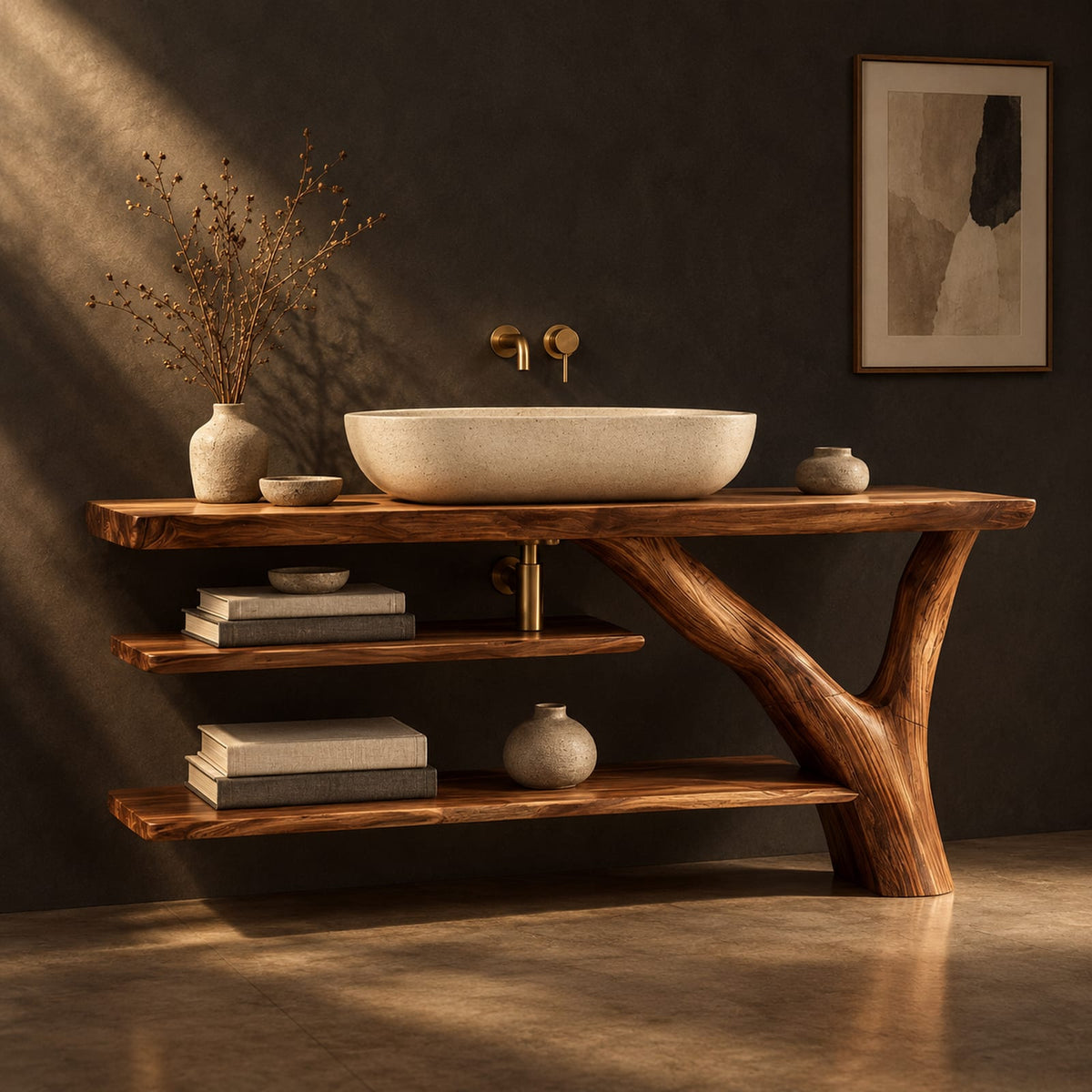 Natural wood grain detail