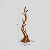 Slim Branch Floor Lamp With Glowing Trunk Lines And Disc Base dimension diagram with width, height and depth