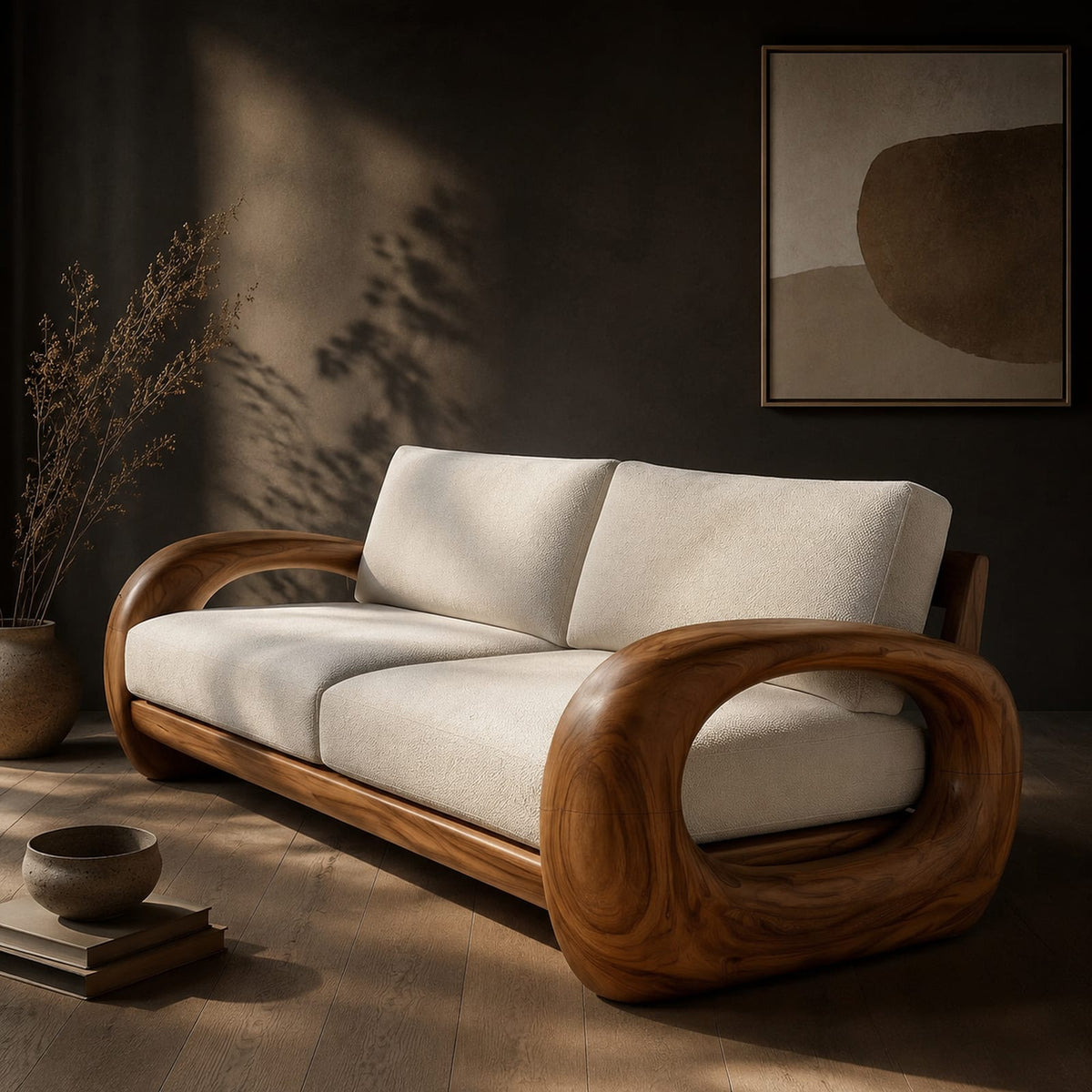 Natural wood grain detail