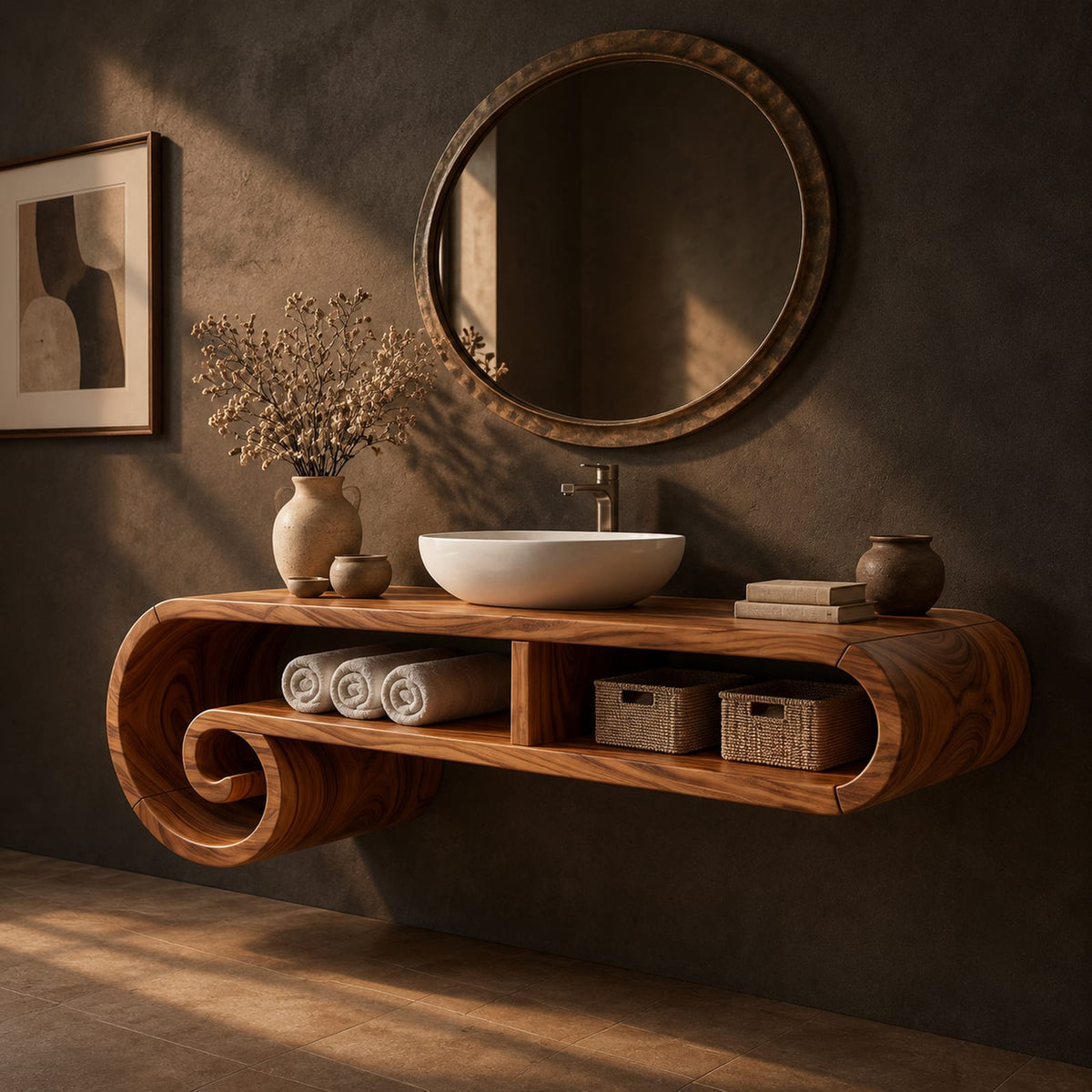 Natural wood grain detail