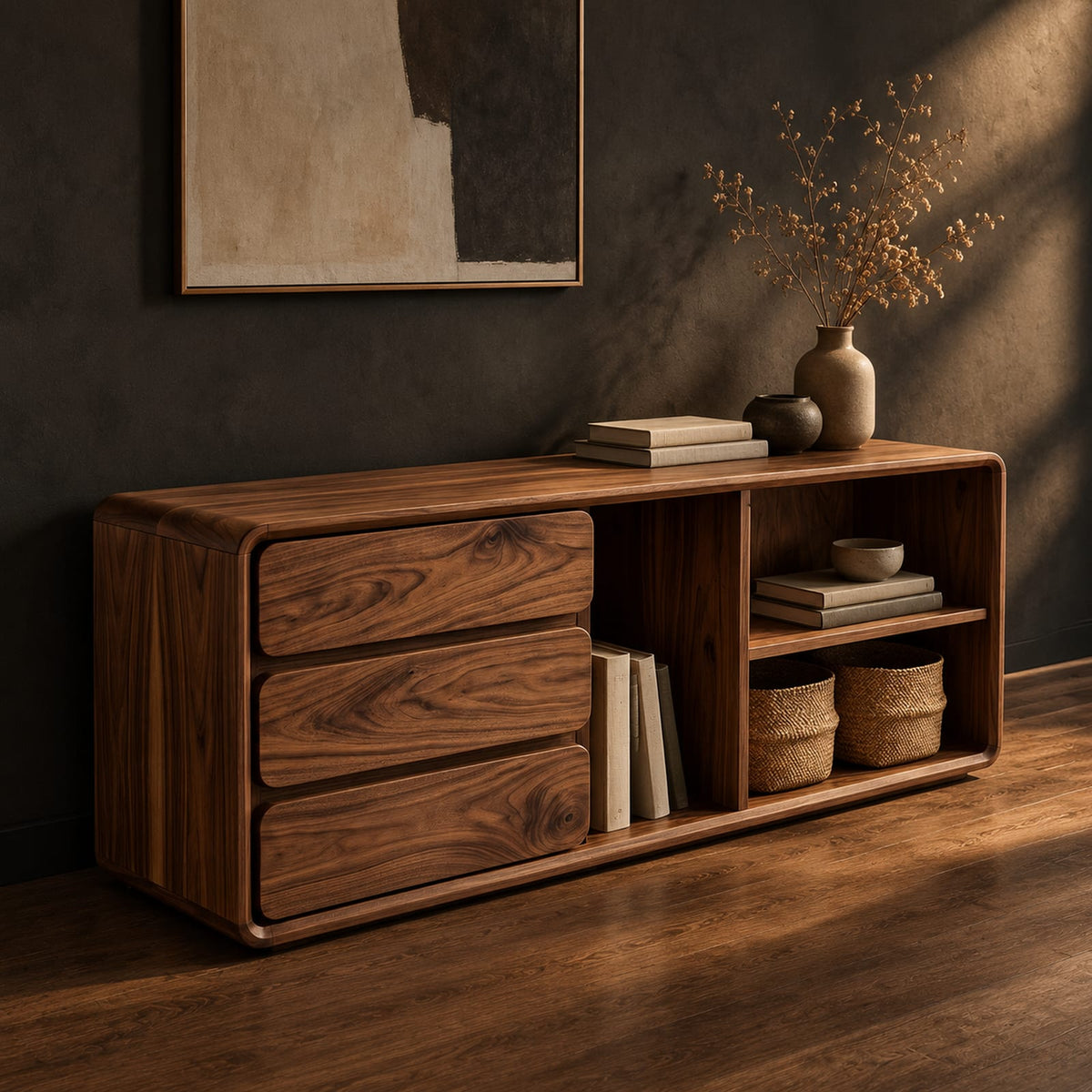 Natural wood grain detail