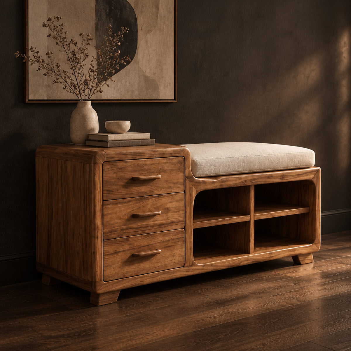 Natural wood grain detail
