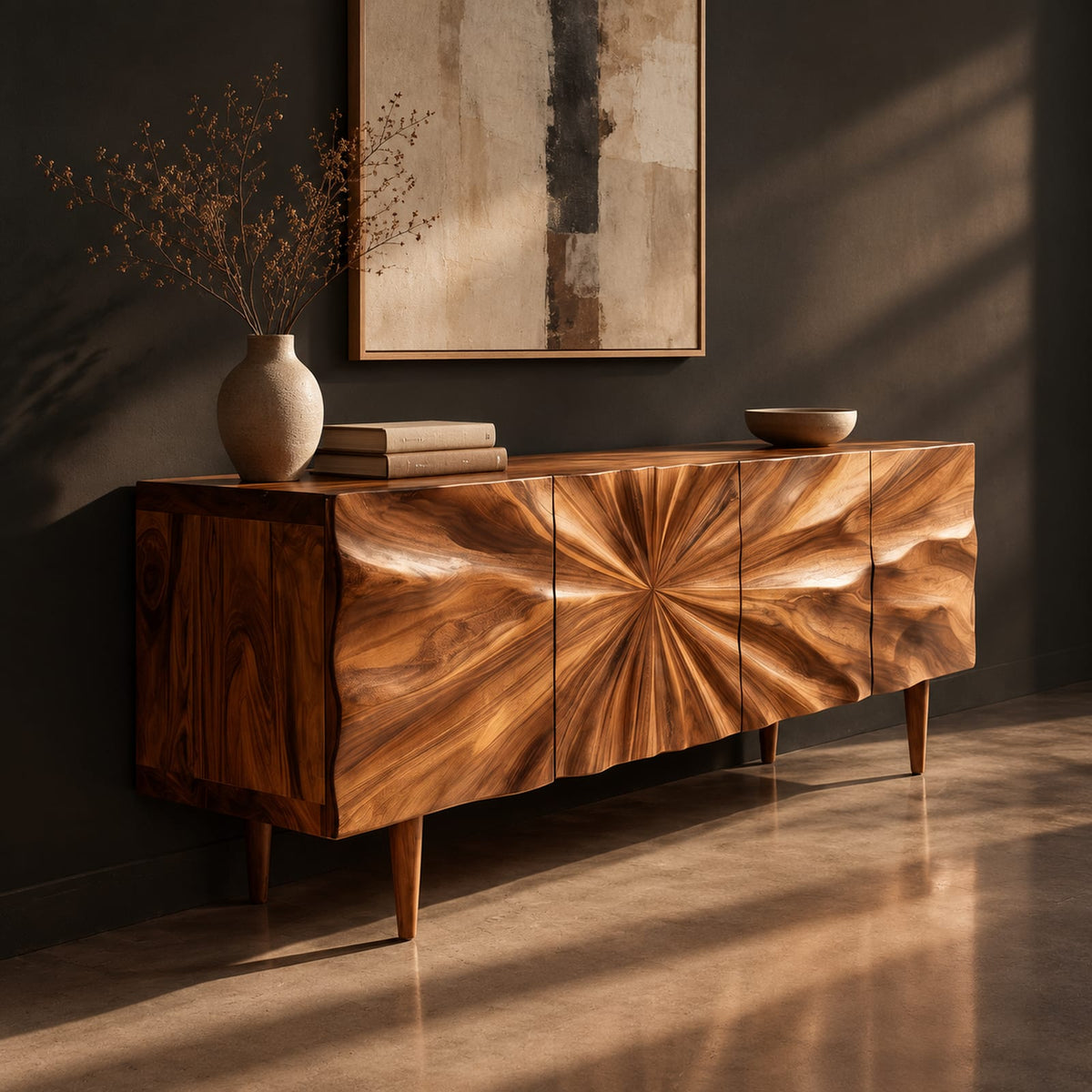 Natural wood grain detail