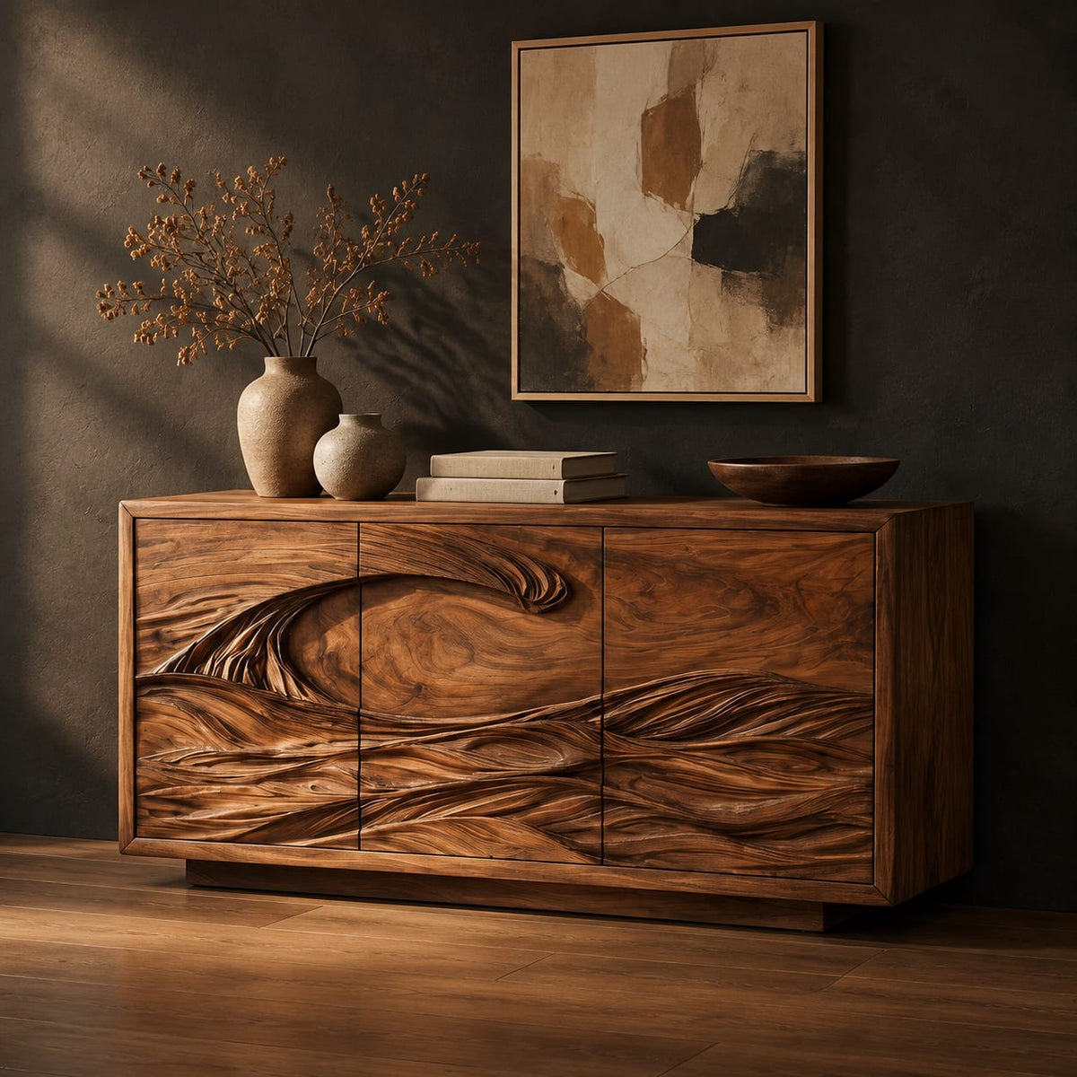 Natural wood grain detail
