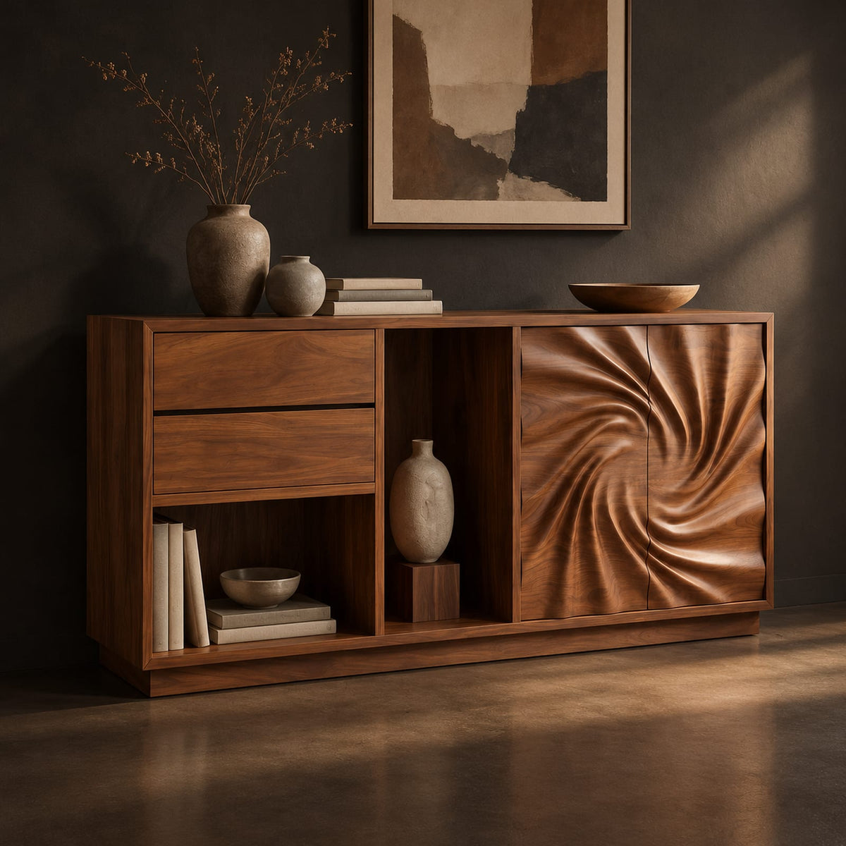 Natural wood grain detail