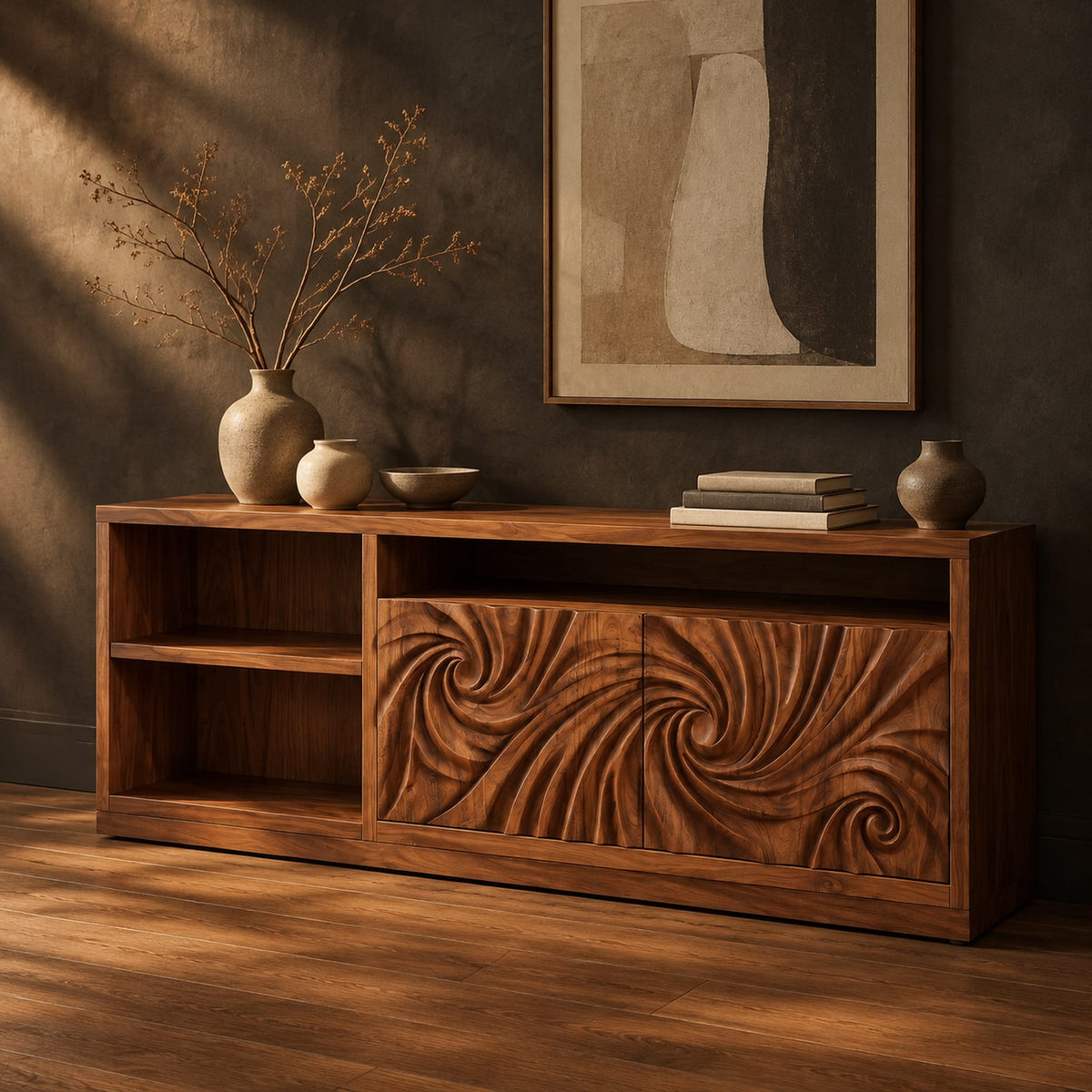 Natural wood grain detail