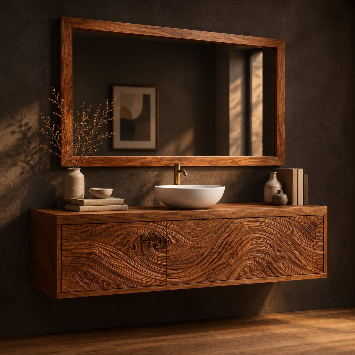 Natural wood grain detail