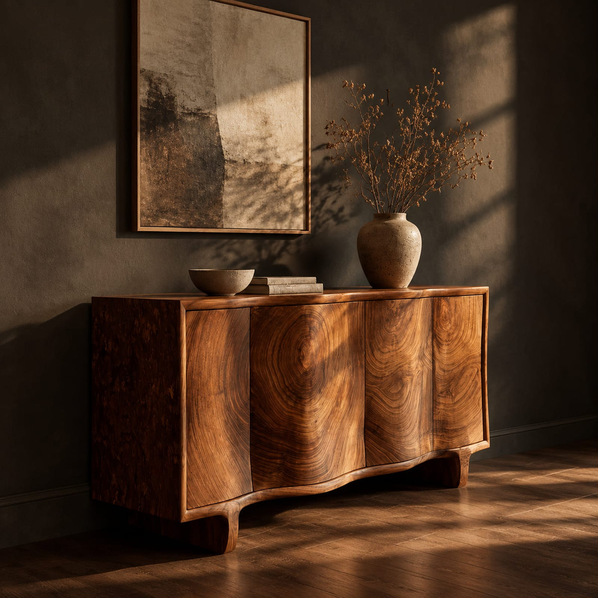 Natural wood grain detail