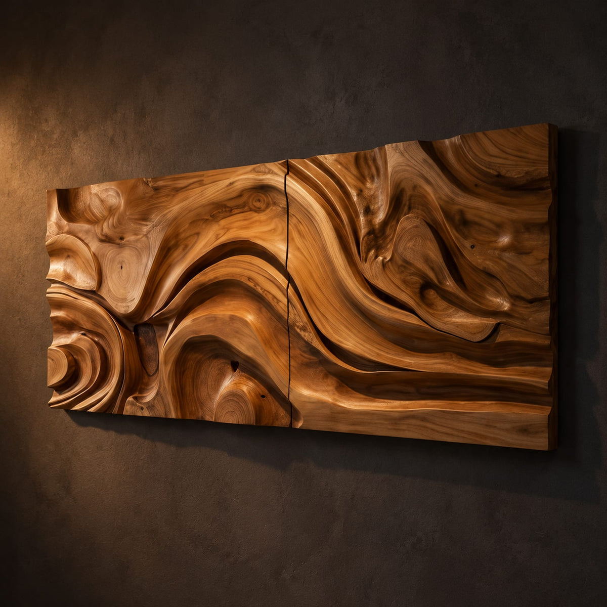Natural wood grain detail