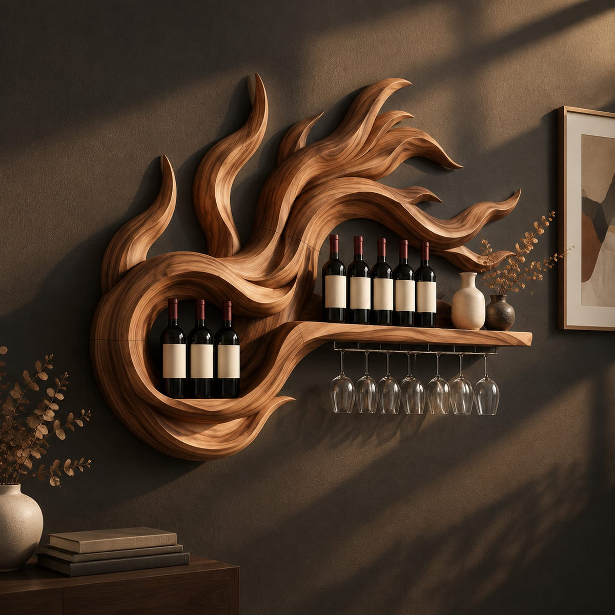 Natural wood grain detail