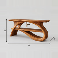 Swooping Branch Base Bathroom Vanity With Slab Top And Shelf dimension diagram with width, height and depth