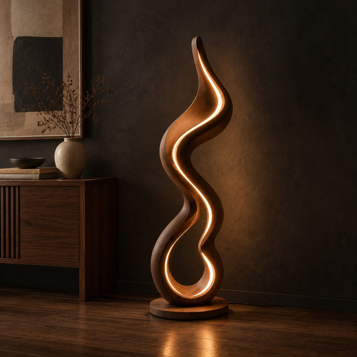 Natural wood grain detail