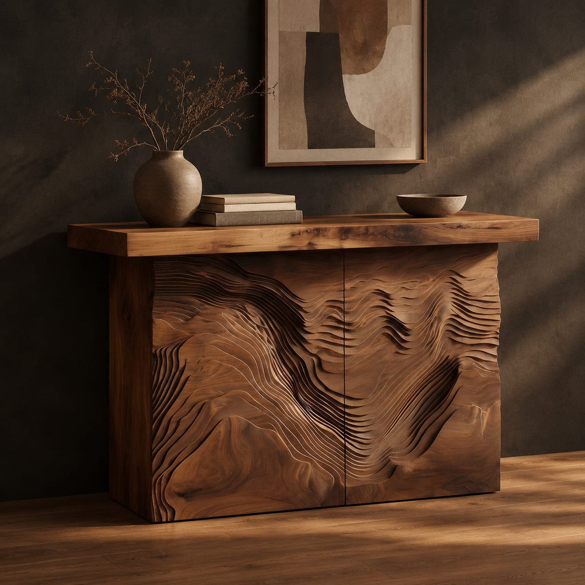 Natural wood grain detail